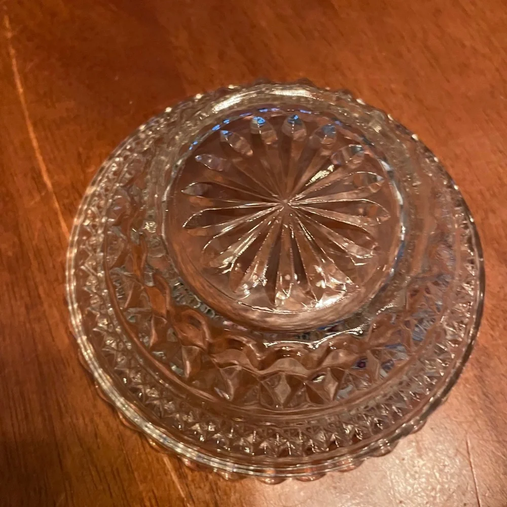 Vintage Anchor Hocking Wexford diamond design‎ candy dish/bowl